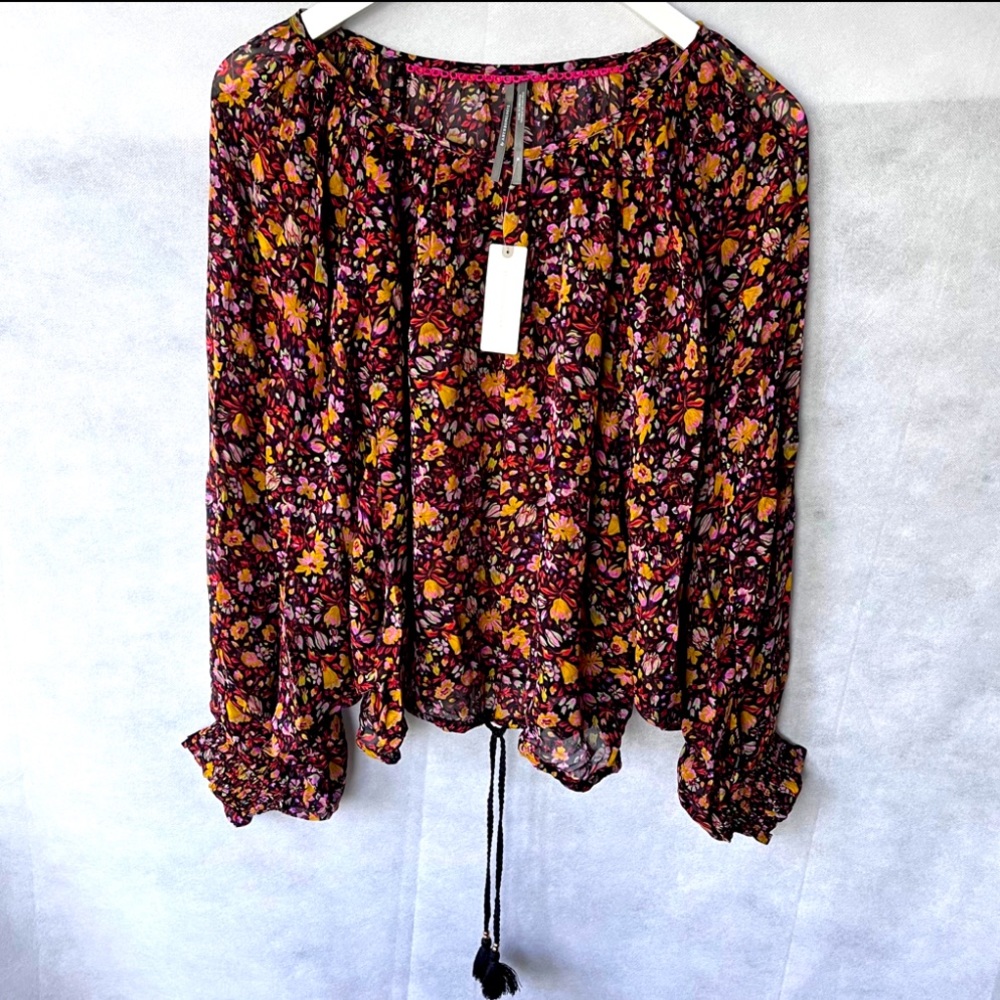 Pauline Anthropologie Ballon Sleeve Blouse Top - Picture 9 of 14